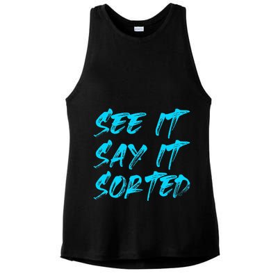 See It Say It Sorted Ladies PosiCharge Tri-Blend Wicking Tank