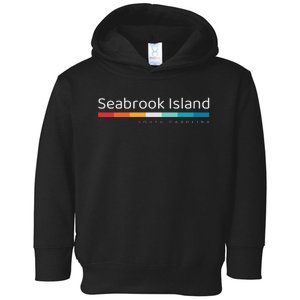 Seabrook Island Sc South Carolina Retro Design Toddler Hoodie