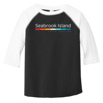 Seabrook Island Sc South Carolina Retro Design Toddler Fine Jersey T-Shirt