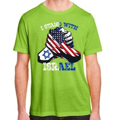 Support I Stand With Israel Jewish Heritage Adult ChromaSoft Performance T-Shirt