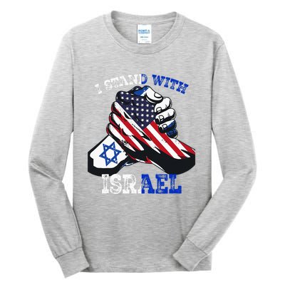 Support I Stand With Israel Jewish Heritage Tall Long Sleeve T-Shirt