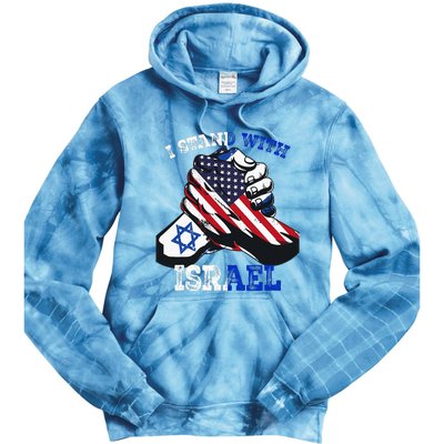 Support I Stand With Israel Jewish Heritage Tie Dye Hoodie