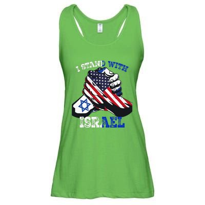 Support I Stand With Israel Jewish Heritage Ladies Essential Flowy Tank