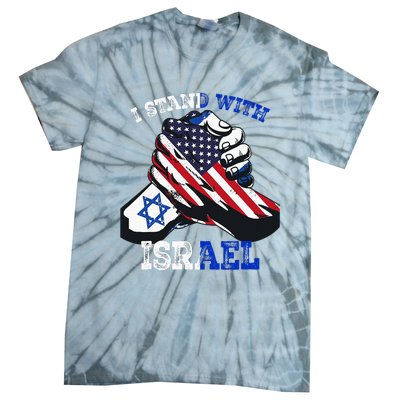 Support I Stand With Israel Jewish Heritage Tie-Dye T-Shirt