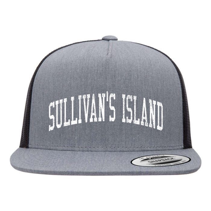 SullivanS Island Sc Vintage Athletic Sports Js02 Flat Bill Trucker Hat