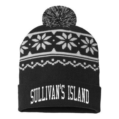 SullivanS Island Sc Vintage Athletic Sports Js02 USA-Made Snowflake Beanie