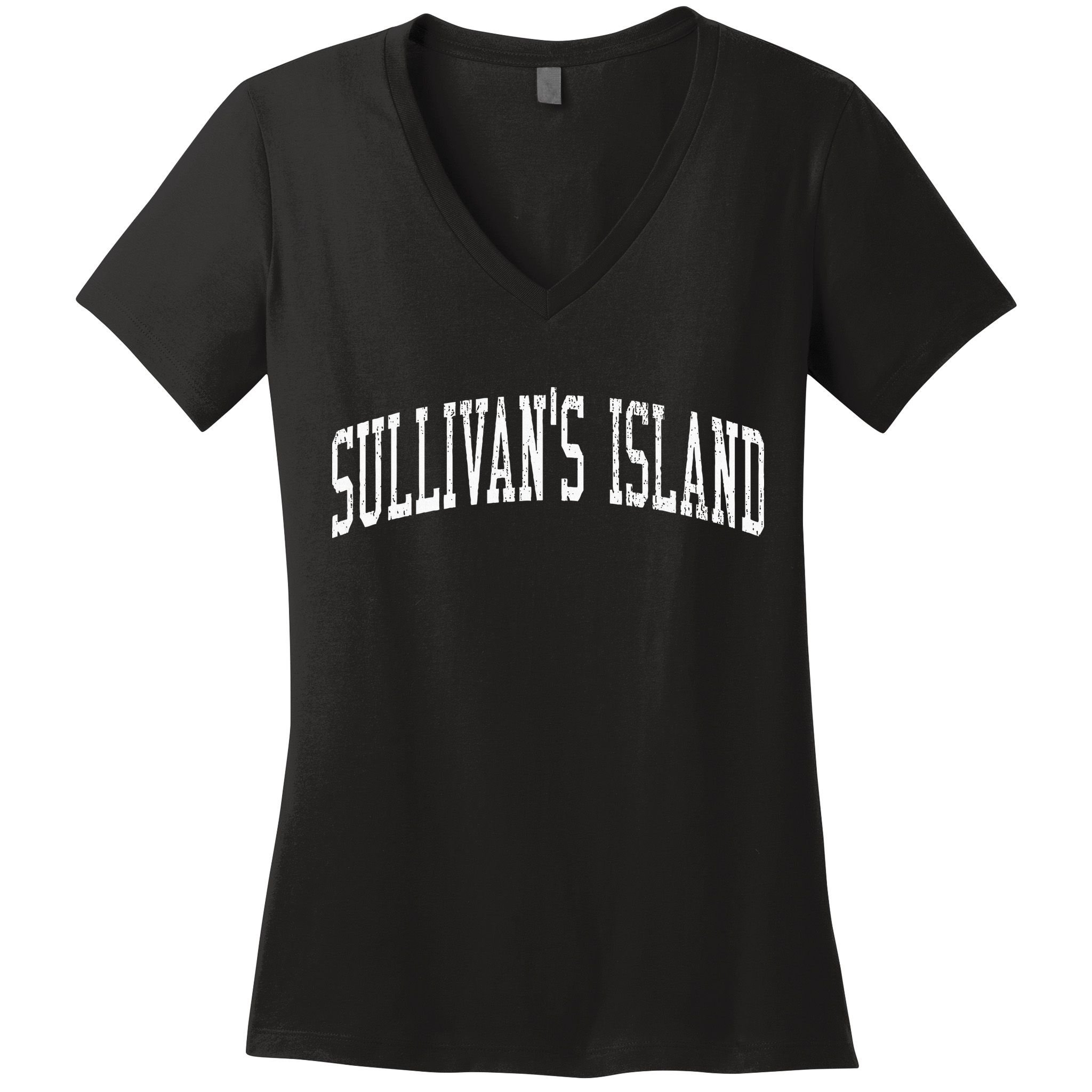SullivanS Island Sc Vintage Athletic Sports Js02 Women's V-Neck T-Shirt