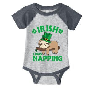 Sloth Ireland Saint Patricks Day Irish I What Napping Infant Baby Jersey Bodysuit