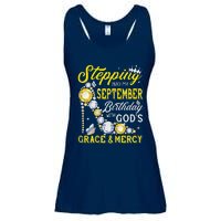 Stepping Into September Birthday With Gods Grace And Mercy Ladies Essential Flowy Tank