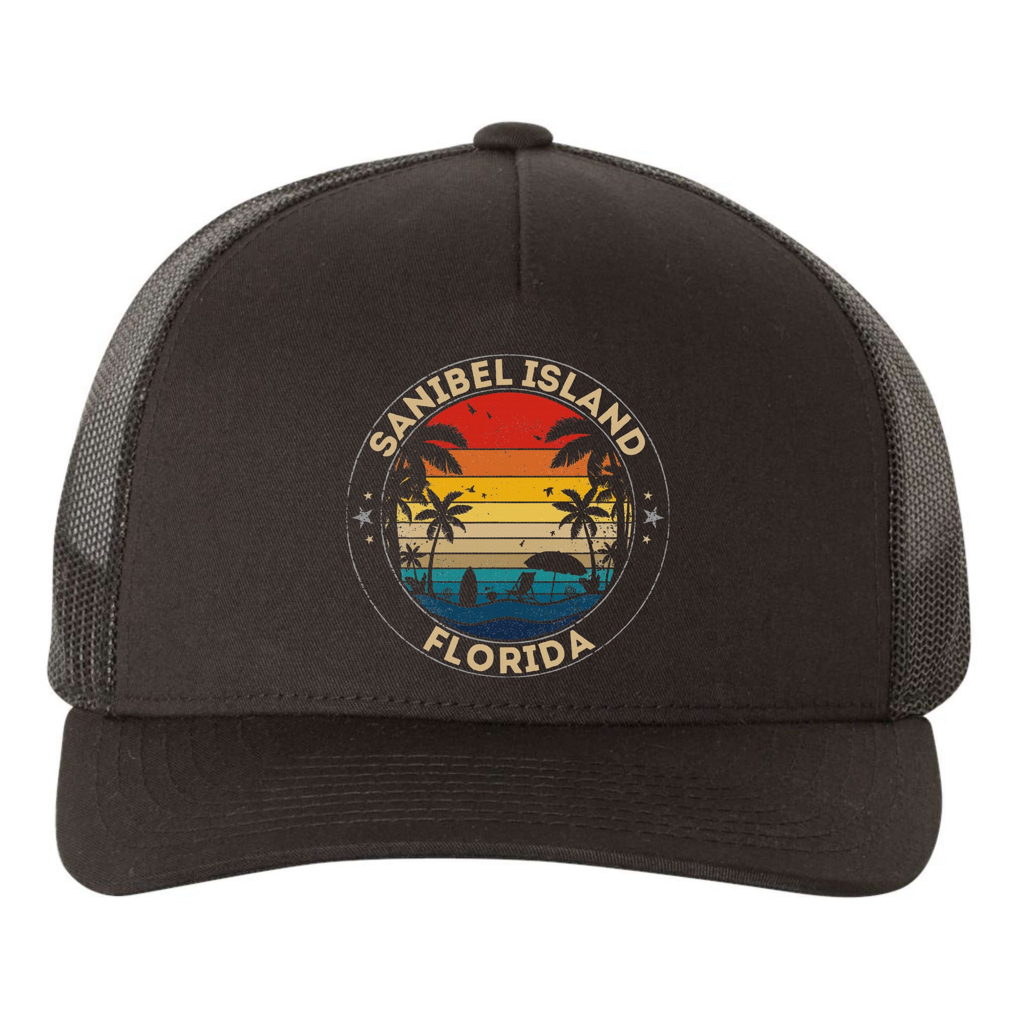 Sanibel Island Souvenir Florida Reminder Yupoong Adult 5-Panel Trucker Hat