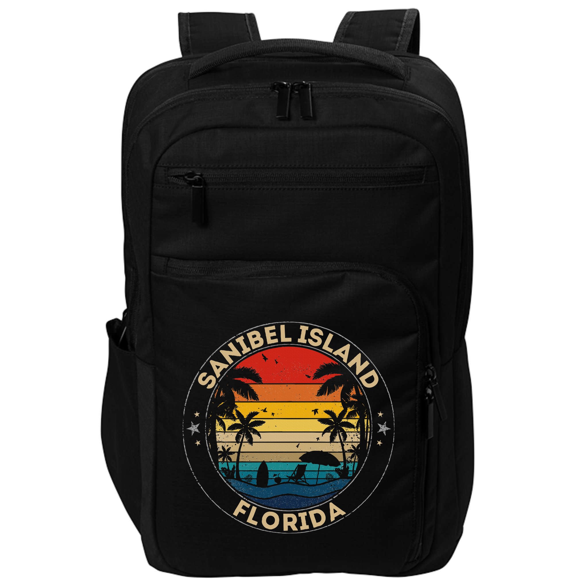 Sanibel Island Souvenir Florida Reminder Impact Tech Backpack