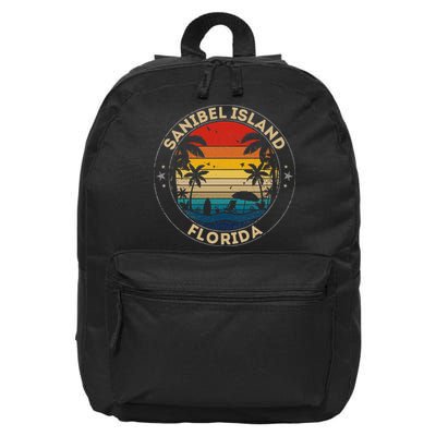 Sanibel Island Souvenir Florida Reminder 16 in Basic Backpack