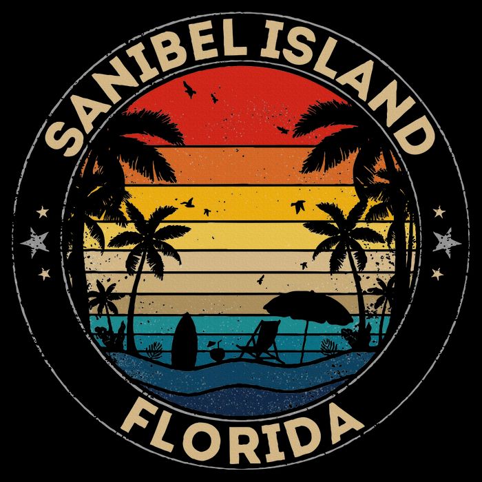 Sanibel Island Souvenir Florida Reminder 16 in Basic Backpack