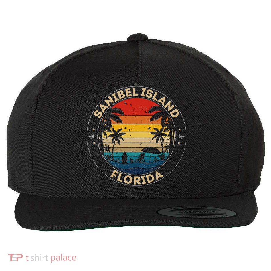 Sanibel Island Souvenir Florida Reminder Wool Snapback Cap