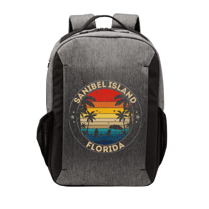 Sanibel Island Souvenir Florida Reminder Vector Backpack