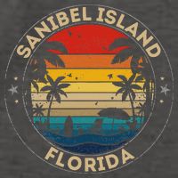 Sanibel Island Souvenir Florida Reminder Vector Backpack