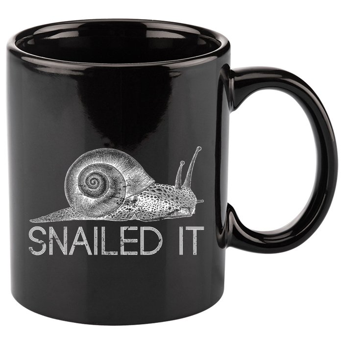 Snailed It Snail 11oz C Handle Ceramic Mug