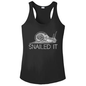 Snailed It Snail Ladies PosiCharge Competitor Racerback Tank