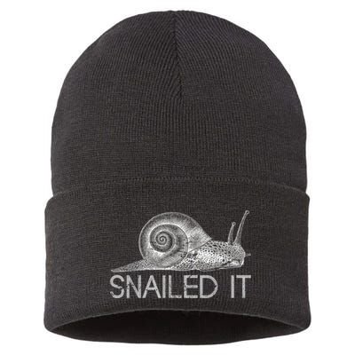Snailed It Snail Sustainable Knit Beanie