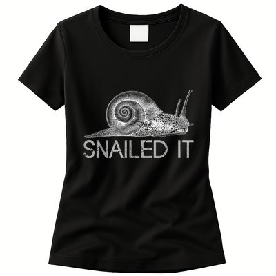 Snailed It Snail Womens T-Shirt