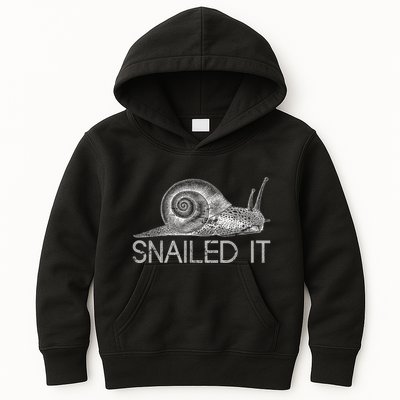 Snailed It Snail Kids Hoodie