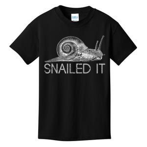 Snailed It Snail Kids T-Shirt