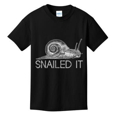Snailed It Snail Kids T-Shirt
