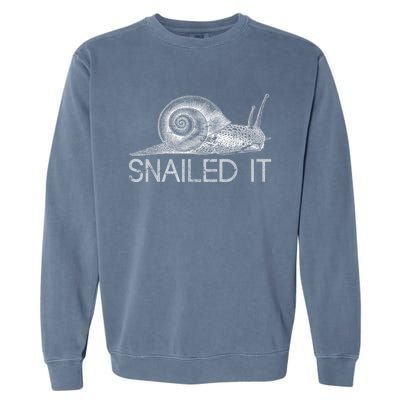 Snailed It Snail Garment-Dyed Sweatshirt