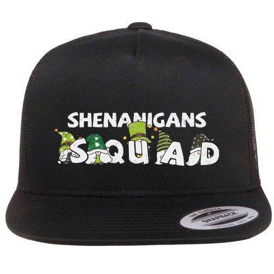 saint irish Shenanigans Squad St Patricks Day Gnomes  Flatbill Hat