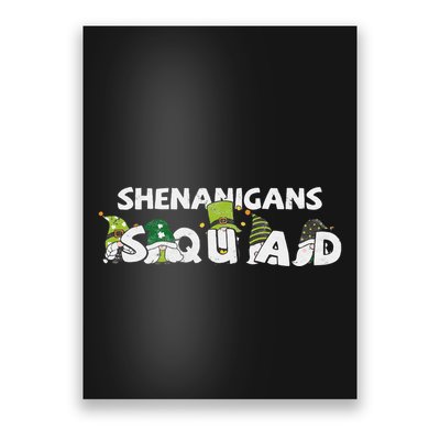 saint irish Shenanigans Squad St Patricks Day Gnomes  Poster