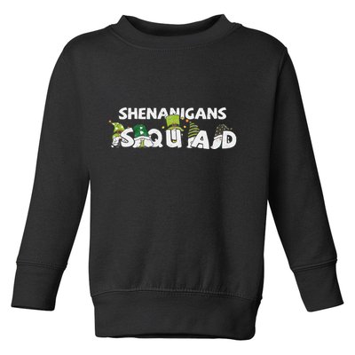 saint irish Shenanigans Squad St Patricks Day Gnomes  Toddler Sweatshirt
