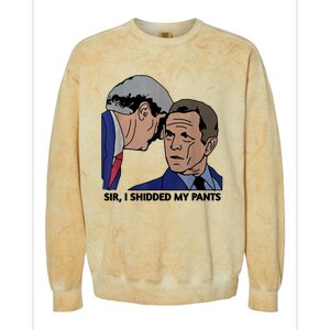 Sir, I Shidded My Pants Colorblast Crewneck Sweatshirt