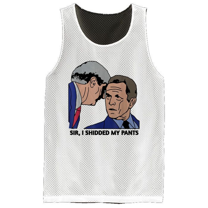 Sir, I Shidded My Pants Mesh Reversible Basketball Jersey Tank