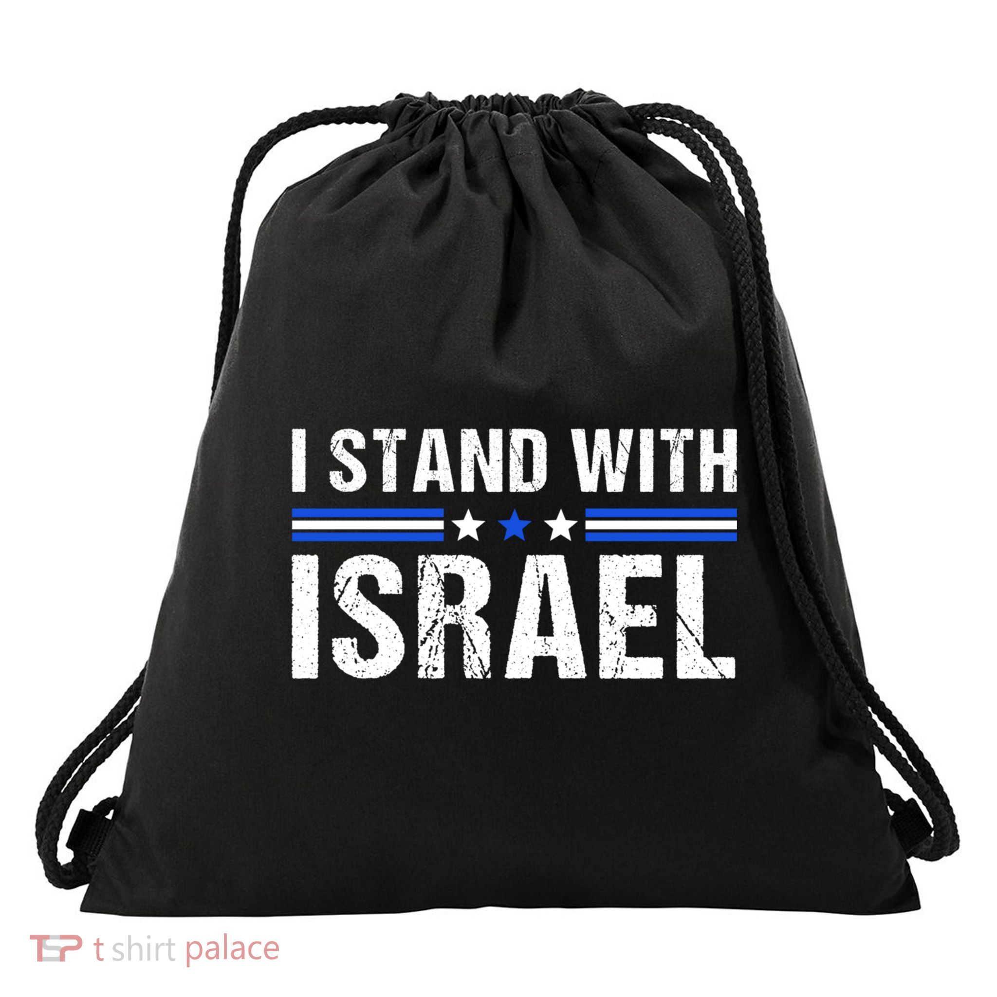 Support I Stand With Israel Drawstring Bag