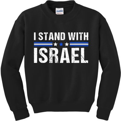 Support I Stand With Israel Kids Sweatshirt