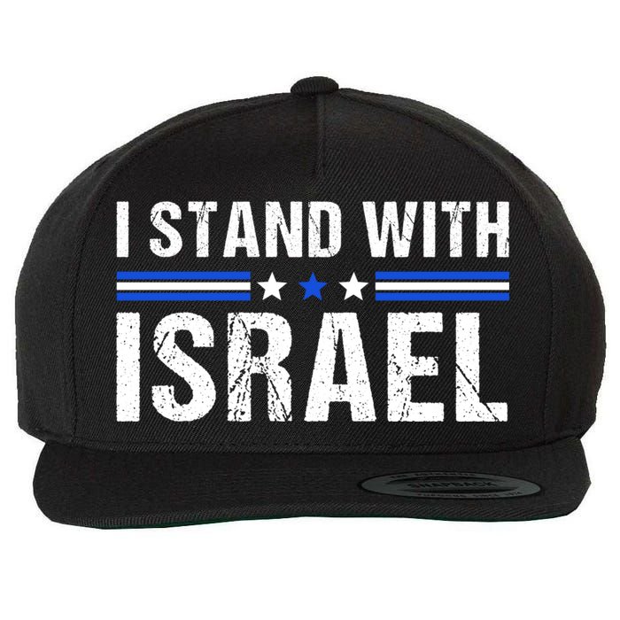 Support I Stand With Israel Wool Snapback Cap