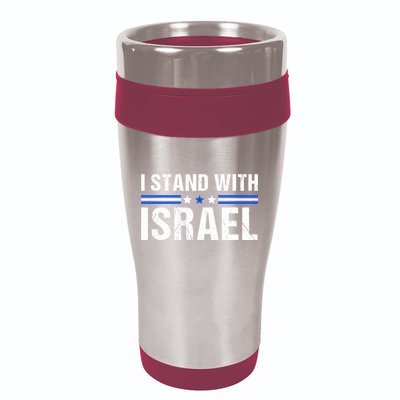 Support I Stand With Israel 16oz Travel Tumbler