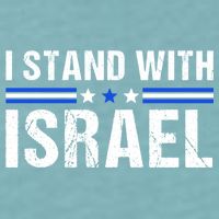 Support I Stand With Israel Sueded Cloud Jersey T-Shirt