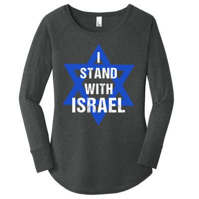 Support I Stand With Israel Women's Perfect Tri Tunic Long Sleeve Shirt