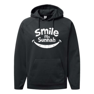 Smile its Sunnah, Muslim Eid Mubarak Islamic Ramadan Kareem Performance Fleece Hoodie