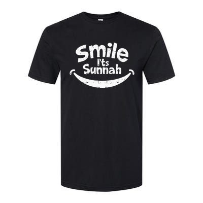 Smile its Sunnah, Muslim Eid Mubarak Islamic Ramadan Kareem Softstyle CVC T-Shirt