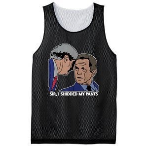 Sir, I Shidded My Pants Mesh Reversible Basketball Jersey Tank