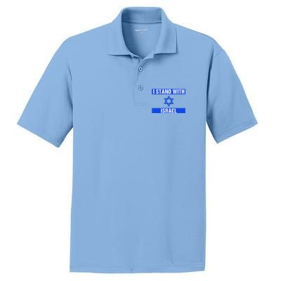 Support I Stand With Israel Jewish Heritage Israeli Flag PosiCharge RacerMesh Polo