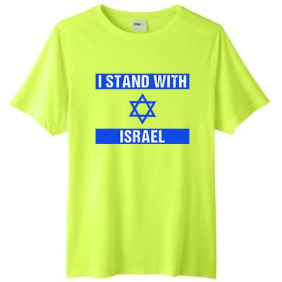 Support I Stand With Israel Jewish Heritage Israeli Flag Tall Fusion ChromaSoft Performance T-Shirt