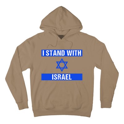 Support I Stand With Israel Jewish Heritage Israeli Flag Hoodie