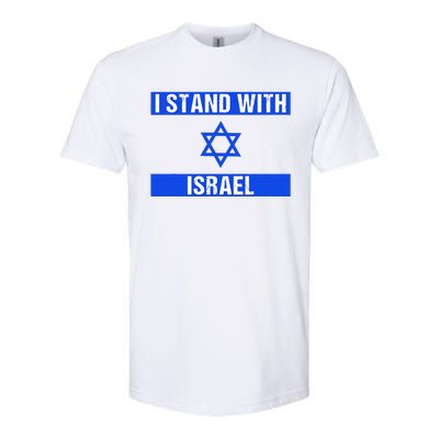 Support I Stand With Israel Jewish Heritage Israeli Flag Softstyle CVC T-Shirt