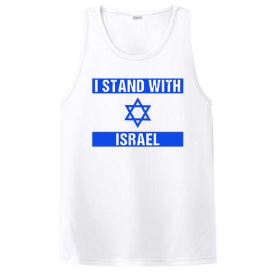 Support I Stand With Israel Jewish Heritage Israeli Flag PosiCharge Competitor Tank