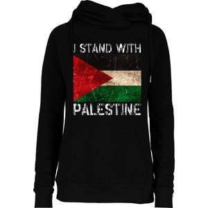 Support I Stand With Palestine Free Palestine Flag Arabic Womens Funnel Neck Pullover Hood