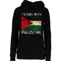 Support I Stand With Palestine Free Palestine Flag Arabic Womens Funnel Neck Pullover Hood