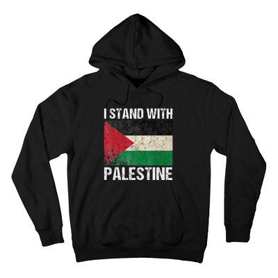 Support I stand with Palestine Free Palestine Flag Arabic Hoodie